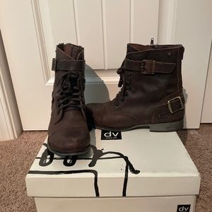 Dolce vote leather Moto/combat boots